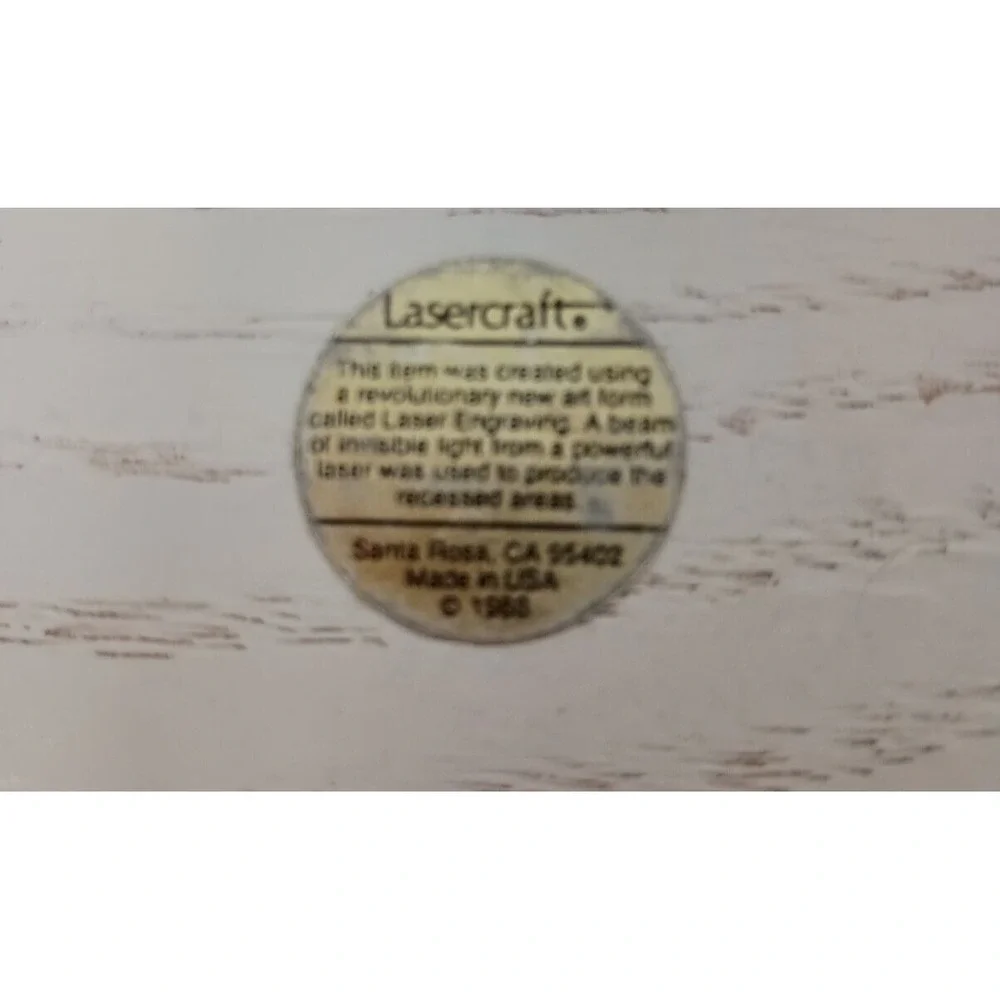 Vintage Lasercraft 1988 Wood Heart Shaped Musical Trinket Jewelry Box Rustic
